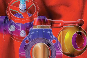 Asahi/America valves illustration by Jim Grenier dba Renegade Studios