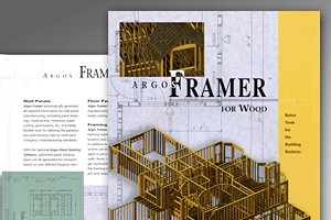 Product collateral for Argos' Framer software by Jim Grenier dba Renegade Studios